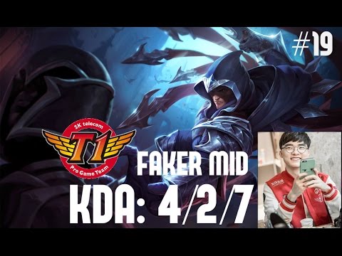 SKT T1 Stream: Faker MID Talon vs Cassiopeia KR SoloQ Challenger #19