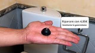 Lo scarico del water non funziona ripararlo in 5 minuti con 4€