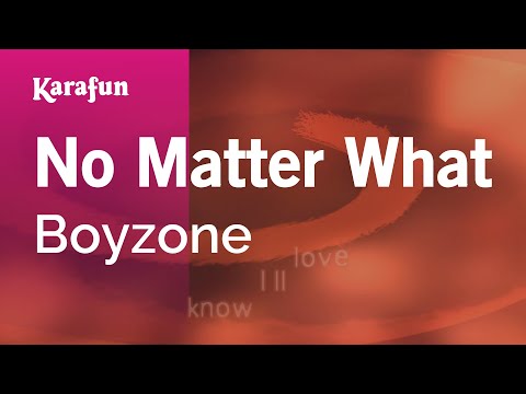 Karaoke No Matter What - Boyzone *