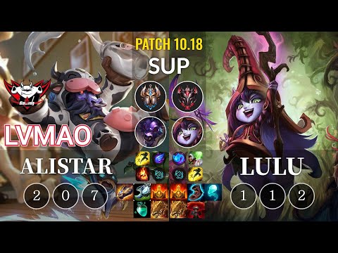 JDG LvMao Alistar vs Lulu Sup - KR Patch 10.18