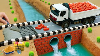 Download lagu Crocodile Destroys Wooden Bridge | Science Project Builds a Brick Bridge for Trucks After Accident mp3