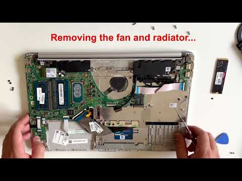 HP Notebook 15s-fq5304nz 15s-fq1705nz Full service open cleaning and replacement the thermal paste