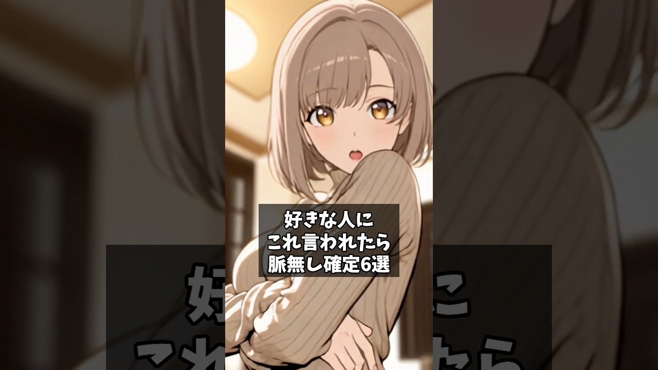 【あなたは経験ない？】好きな人にこれ言われたら脈なし確定6選 #恋愛心理学 #漫画