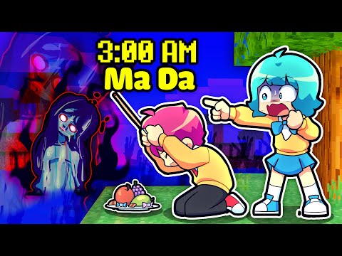 YUMMIE TV - TERRIFYING 3AM MA DA CHALLENGE IN MINECRAFT*YUMMIE MA DA 😱👻