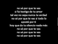 No Sé Porqué te Vas 