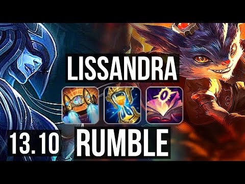 LISS vs RUMBLE (MID) | 12/1/17, 1.2M mastery, 500+ games, Godlike | KR Master | 13.10