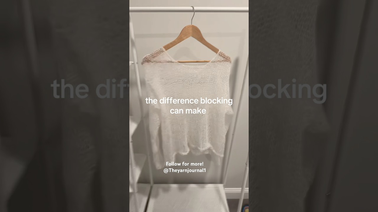 Blocking mohair 😳#knitting