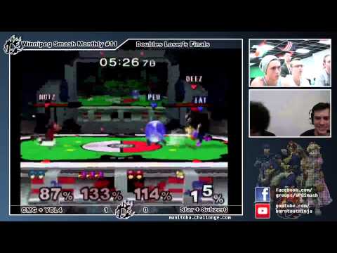 WSM11 CMG & YOL4 vs. Star & Subzero - Melee Doubles Losers Finals