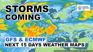 Europe 15-Day GFS & ECMWF Weather Outlook - Storm, Temperature,  Pressure Patterns, 24/8 to 7/9 2026