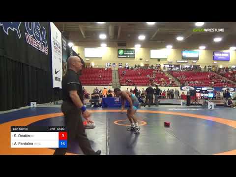 2018 Marine Corps US Open/Senior Men's Freestyle 70 Con Semis - Ryan Deakin (NU) Vs. Alec Pantaleo