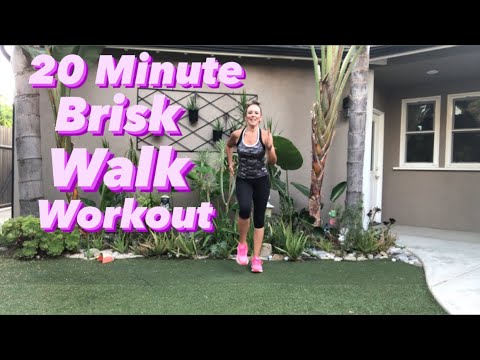 20 Minute Brisk Walk Workout | Michelle Wilson Workouts