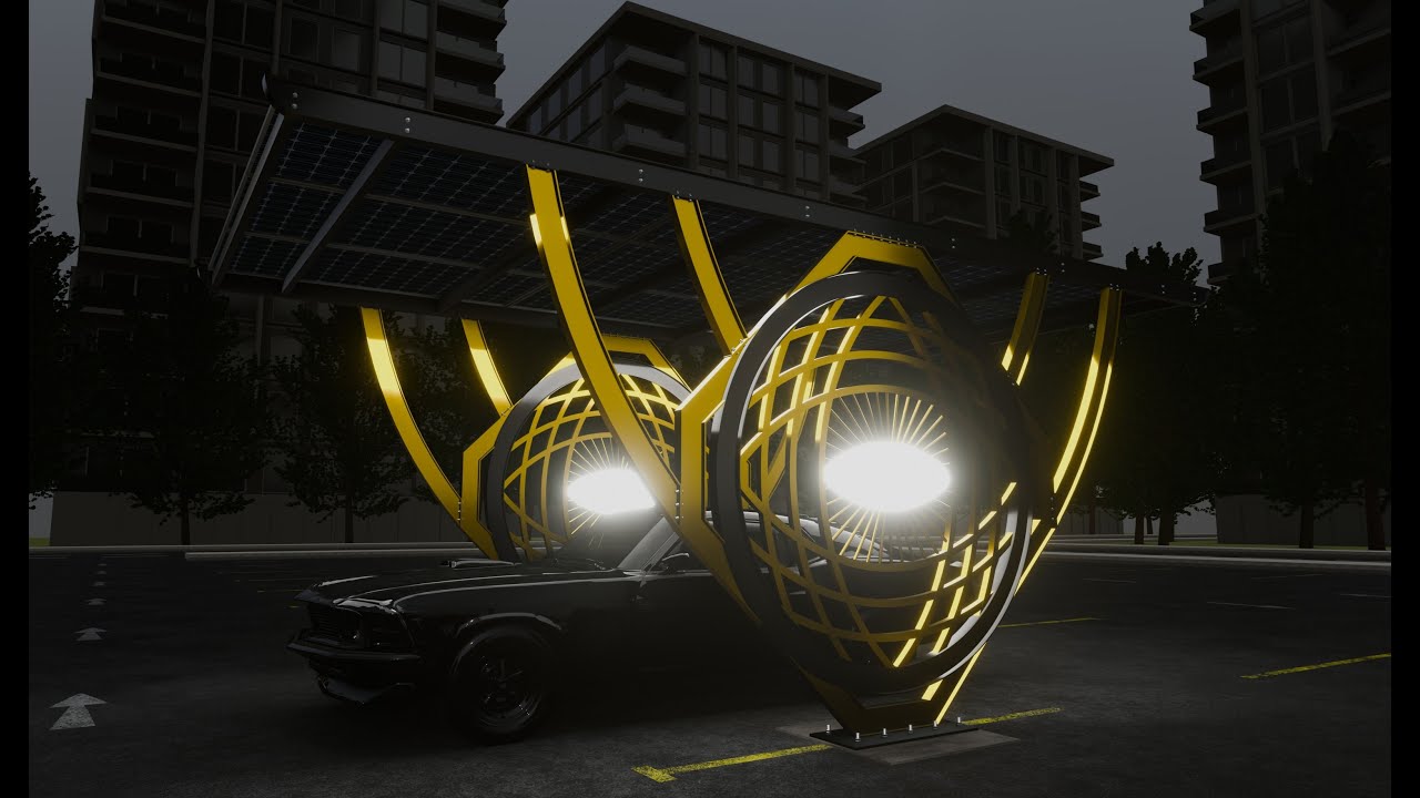 Modern Solar Carport-TEZCAN-Type-5 3D Model