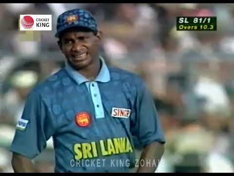 Sanath Jayasuriya Smashed 15 Runs (6️⃣4️⃣4️⃣) in an Over against Aaqib Javed | Independence Cup1997