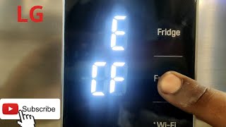 LG Refrigerator ECF ERROR - Side by side refrigerator not cooling