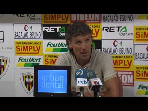 R . P Lluis Elcacho tras Barakaldo 3 - 1 Formentera Copa