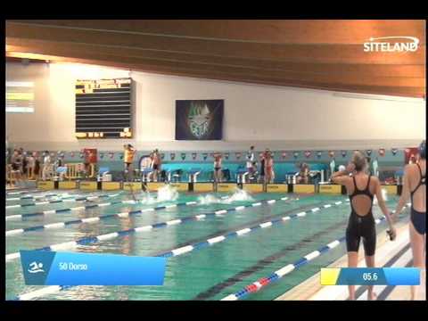 Serie 6 dei 50 Dorso  Assoluti Femmine Master - Campionati Regionali Masters 2014 di Veneto e Friul