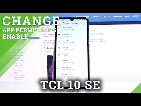Manage Apps Permissions – TCL 10 SE and Programs Settings