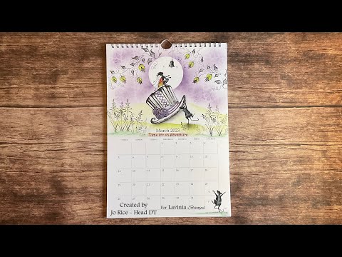 Mindful Monday With Hat’s Off To March by Jo Rice #laviniastamps #calendar