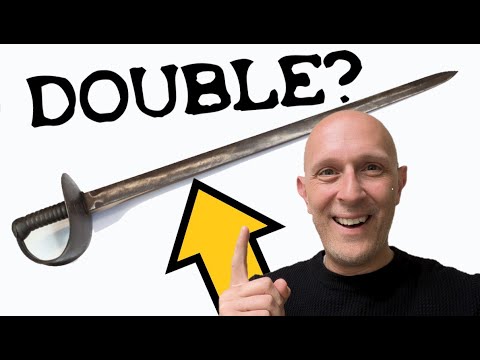 Why does this RARE CUTLASS have TWO cutting EDGES?