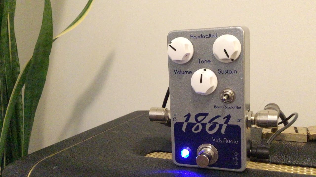 Vick Audio 1861 Tau Fuzz Civil War Big Muff Pi Pedal Demo - YouTube