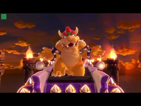 Super Mario 3D World - 1-Bowser’s Highway Showdown - Green Stars & Stamp 100% Gameplay Walkthrough