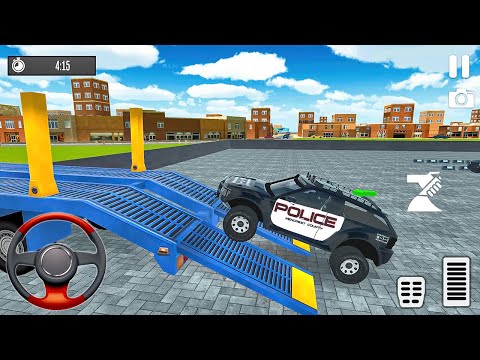Transporting Compact SUV in Cargo Plane - Police Car Transporter Simulator - Android Gameplay