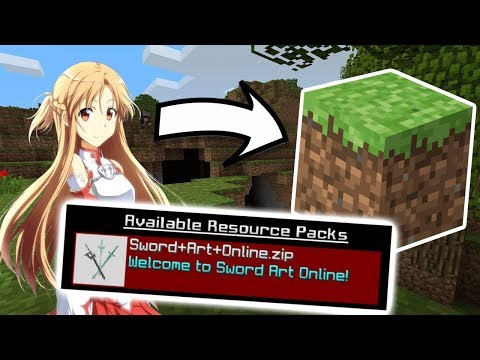 Using an ANIME Texture Pack in Minecraft