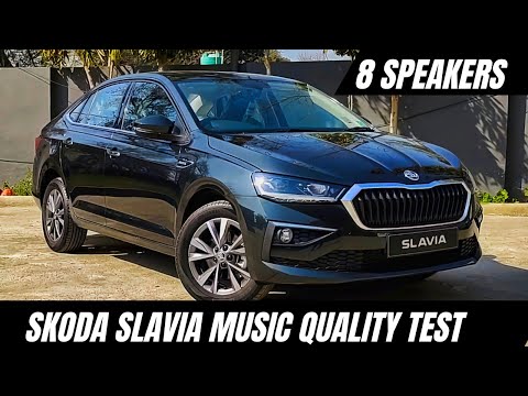 Skoda slavia music system test🔥 BEST IN THE SEGMENT?🤔#skodaslavia