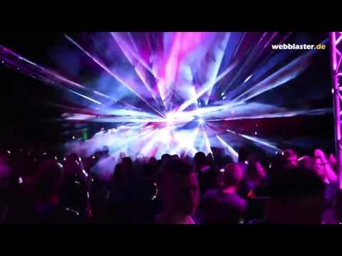 Kvant Laser ClubMax Center-Sidefill-Setup aus 2014