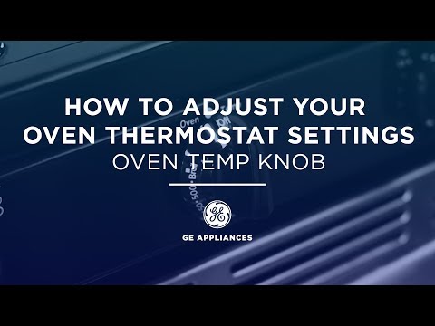 Oven temperature adjustment – using temperature knob controls