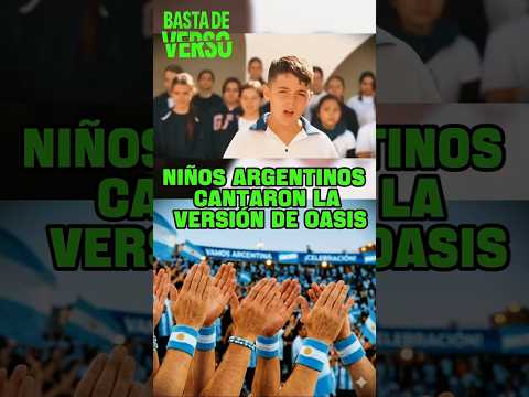 NIÑOS ARGENTINOS DE UNA ESCUELA DE SAN LORENZO CANTARON LA VERSION DE OASIS