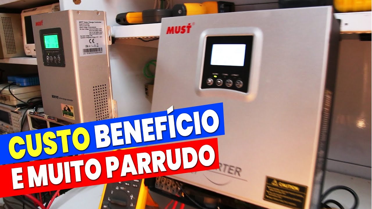 MUITO Bom e Barato este Inversor Híbrido de 3000W com MPPT 60A