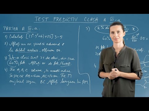 Test evaluare inițială - Model 1 - Matematică - Clasa a VI-a