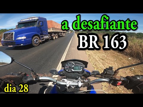 Matupá/MT a Rosário Oeste/MT - BR 163 no Mato Grosso - Cuidado com os caminhões