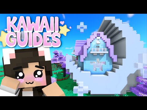 💙 Minecraft MOON House Tutorial! Kawaii Guides