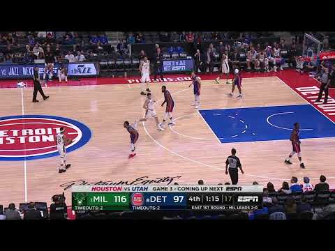 Tim Frazier All Game Actions 04/20/2019 Milwaukee Bucks vs Detroit Pistons Highlights