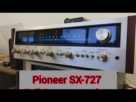 Serviced Pioneer SX-727 Stereo Receiver Demonstration