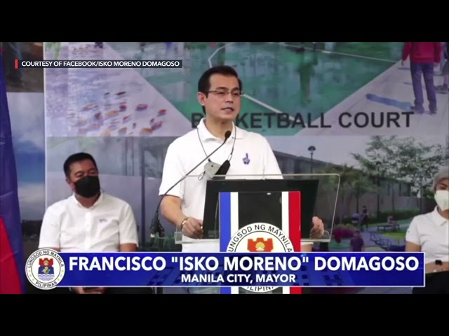 Isko Moreno cries at turnover of Tondo vertical housing to Manila families