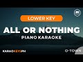 All Or Nothing - O-town (Lower Key - Piano Karaoke)