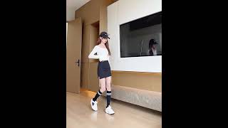 High Waist Plain Mini Skort