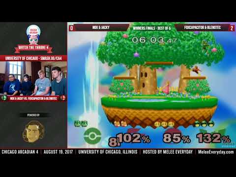 Chicago Arcadian 4 - Jacky & Nox vs. FoxCapacitor & Blendtec - SSBM - Doubles Winners Finals