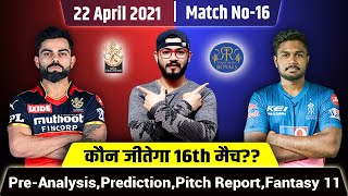 IPL 2021-Royal Challengers Bangalore vs Rajasthan Royals 16th Match Prediction&Fantasy11