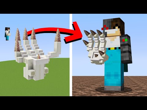 Minecraft But Anything SCARY You Build, You Get...