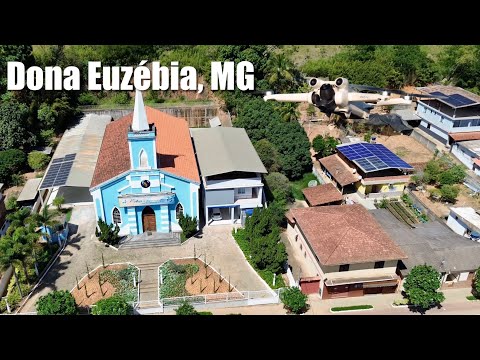Dona Euzébia, MG, vista do alto. Imagens aéreas com drone DJI Mini 3. 