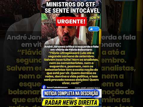 ? URGENTE! André Janones prevê vitória de Flávio Bolsonaro ?  #brasil #brasil  #alexandredemoraes