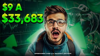 9 $ À 33 683 $ chez Pocket Option | Stratégie d'options binaires parfaite pour les débutants en 2025