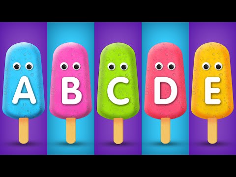 Learn ABC's with Alphabet Ice Cream Popsicles Song | ABC Songs for Children