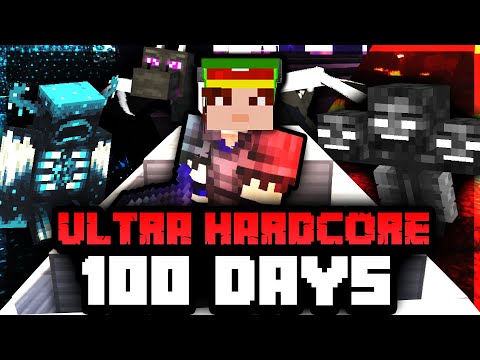 Surviving 100 Days in ULTRA HARDCORE (OMG!)