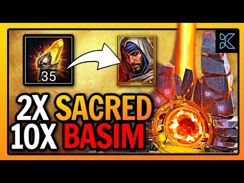 2x SACRED & 10x BASIM ISHAQ - LET'S PULL ! RAID: Shadow Legends