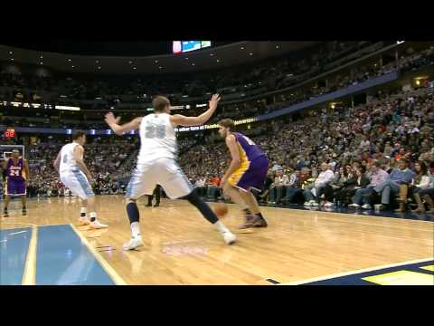 01 01 2012   Lakers vs  Nuggets   Pau Gasol Highlights